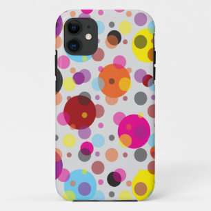 Capa Para iPhone 11 Bolinhas coloridas