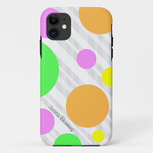 Capa Para iPhone 11 Bolinhas Pastel: iPhone 5 (Verso)