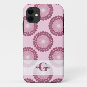 Capa Para iPhone 11 Bolinhas Radiante Dusky Personalizado Rosa Mandala