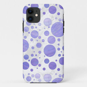 Capa Para iPhone 11 Bolinhas roxas de Sun