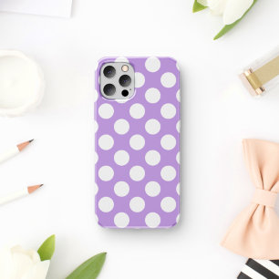 Capa Para iPhone 11 Bolinhas Roxas, Padrão de Bolinhas, Pontos, Pontos