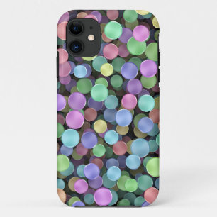 Capa Para iPhone 11 Bolinhas Sparkling do arco-íris