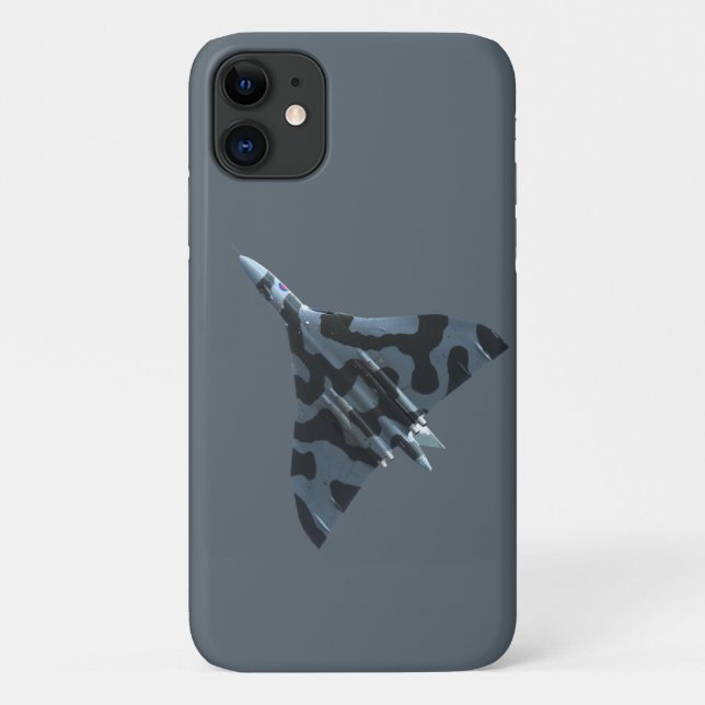 Capa Para iPhone 11 Bombardeiro vulcano em voo (Verso)
