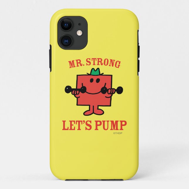 Capa Para iPhone 11 Bombeando Ferro Com O Sr. Strong (Verso)