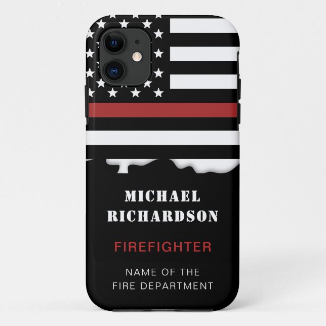 Capa Para iPhone 11 Bombeiro Personalizado - Mínimo Emergência em Linh (Verso)