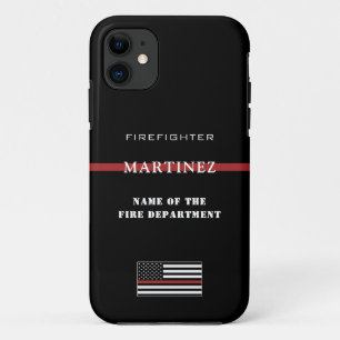 Capa Para iPhone 11 Bombeiro Personalizado - Thin Red Fire