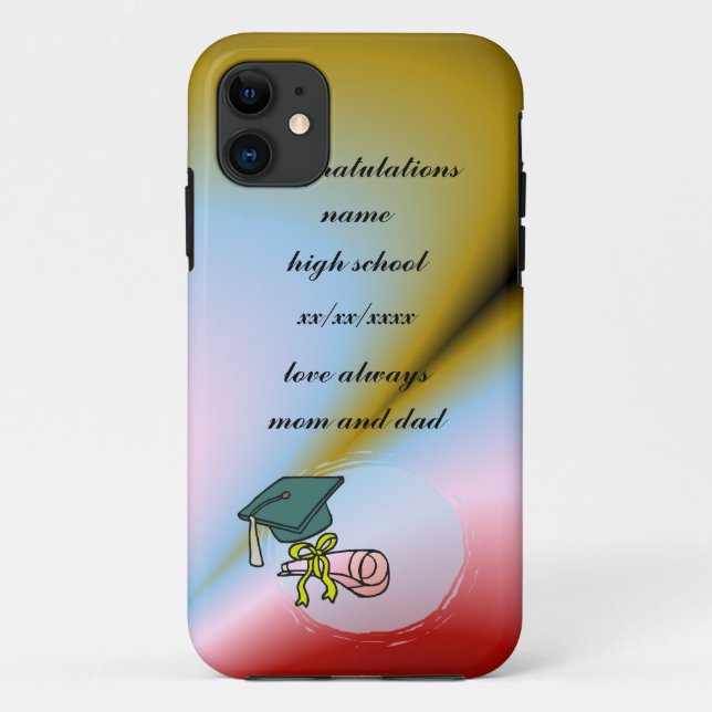 Capa Para iPhone 11 Boné e Diploma Sunshine - (Verso)