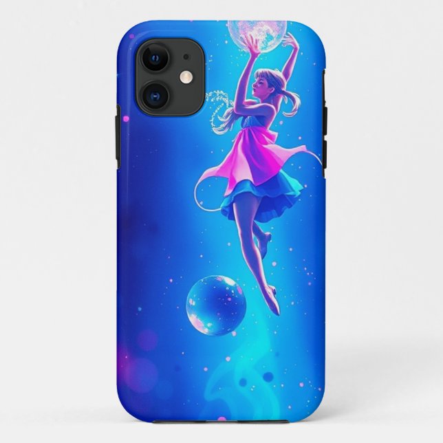 Capa Para iPhone 11 Boneca Bebê no Aquário - Móvel (Verso)