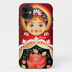 Capa Para iPhone 11 Boneca do russo de Babushka Matryoshka