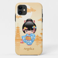 Boneca Maiko Kokeshi - Garota Geisha Japonesa Boni