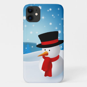 Capa Para iPhone 11 Boneco de neve bonito