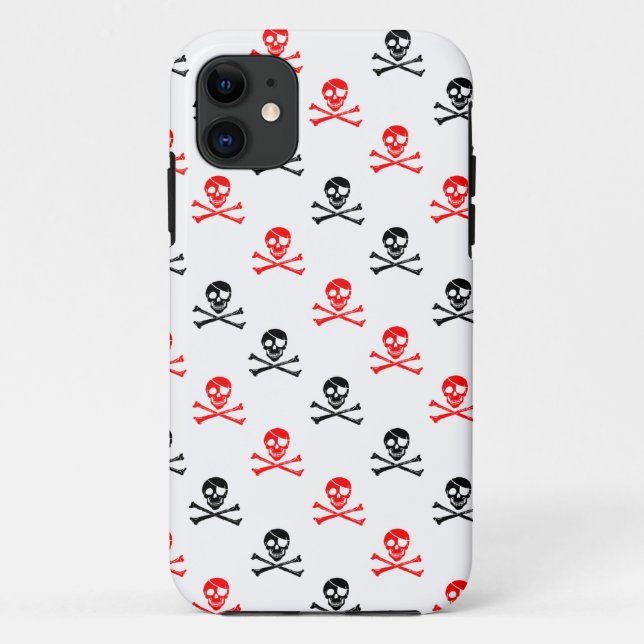 Capa Para iPhone 11 Bones Cruzados Cutis iPhone 5 Case (Verso)