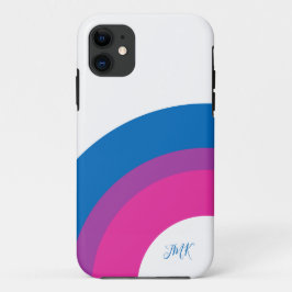Capa Para iPhone 11 Bonita bandeira do Orgulho Bissexual - Cuta Person
