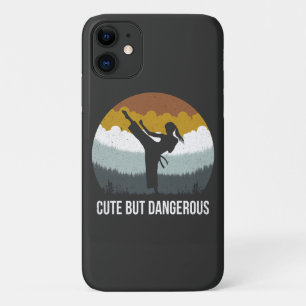 Capa Para iPhone 11 Bonita mas perigosa - Karate Taekwondo Karate Girl