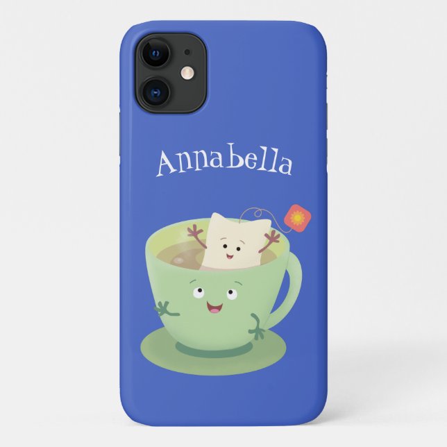 Capa Para iPhone 11 Bonita taça de cartoon humorista (Verso)