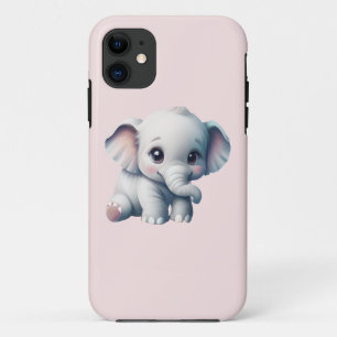 Capa Para iPhone 11 Bonito Adorável Elefante Para Bebê Kawaii