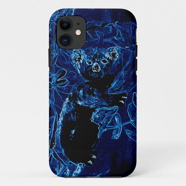 Capa Para iPhone 11 Bonito animal Art Koala Bear (Verso)