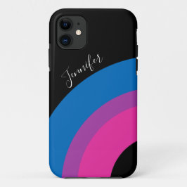 Capa Para iPhone 11 Bonito costume de sinalizador de orgulho bissexual