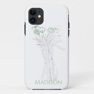 Capa Para iPhone 11 Bonito Eixo Mínimo Moderno Para Mulheres