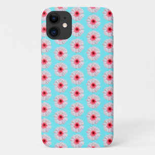 Capa Para iPhone 11 Bonito Pink Gerbera Daisy Pattern