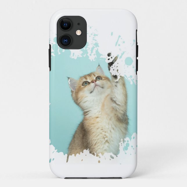 Capa Para iPhone 11 Bonito presente para dono de gatos (Verso)