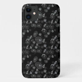 Capa Para iPhone 11 Bonito rabisco de flor selvagem Padrão Case-Mate i