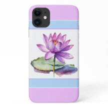 Bonito Water Lily iPhone 11 Case Lilac