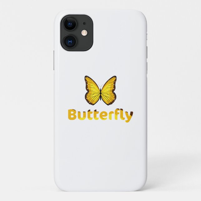 Capa Para iPhone 11 Borboleta (Verso)