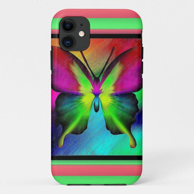 Capa Para iPhone 11 Borboleta (Verso)