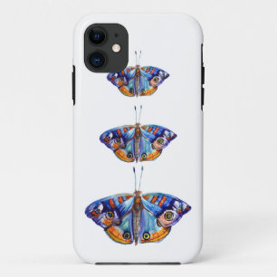 Capa Para iPhone 11 Borboleta de coloração aquosa colorida