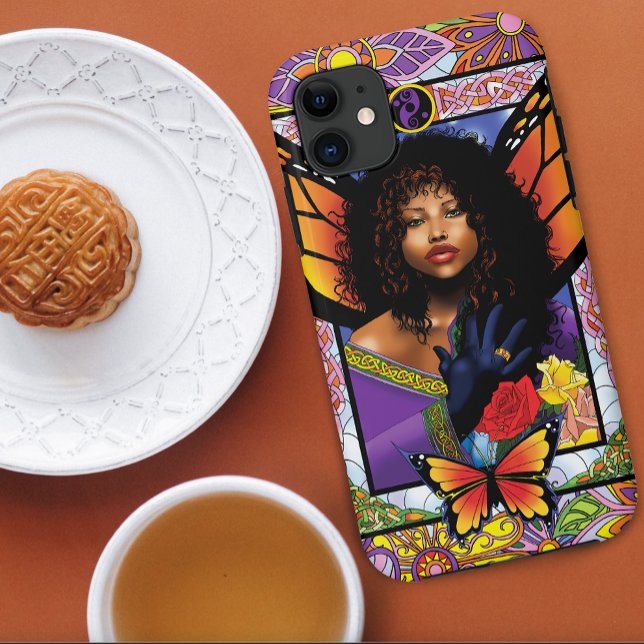 Capa Para iPhone 11 Borboleta Monarca Fada Purple Floral (Criador carregado)