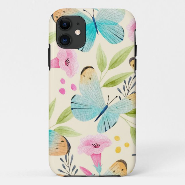 Capa Para iPhone 11 Borboleta Whimsic (Verso)
