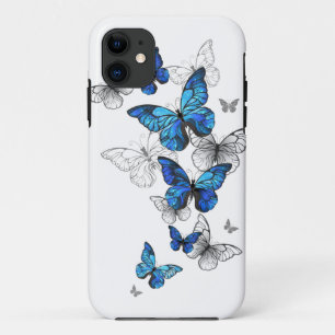 Capa Para iPhone 11 Borboletas Azuis Morpho