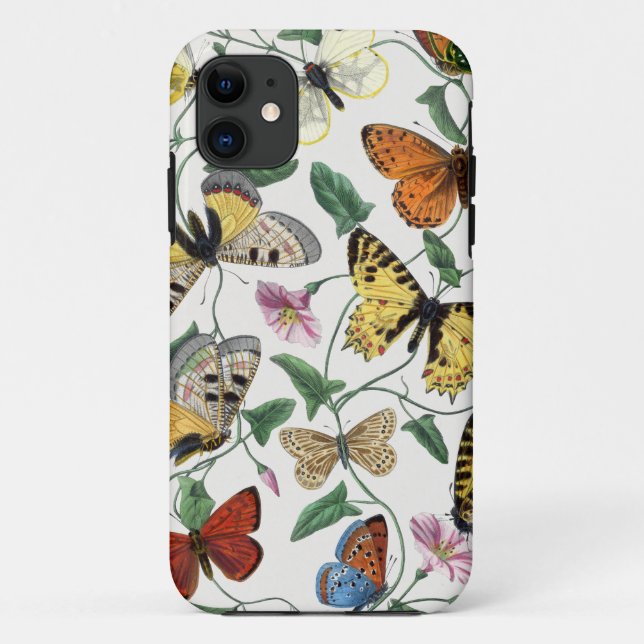 Capa Para iPhone 11 Borboletas e marés 2 (Verso)