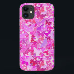 Capa Para iPhone 11 Borboletas, roxo, lavanda, rosa<br><div class="desc">Um bando de borboletas em tons de lavanda,  rosa,  roxo e ameixa contra um fundo rosa pálido</div>