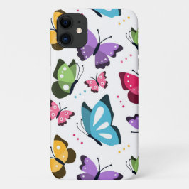 Capa Para iPhone 11 Borboletas voadoras coloridas