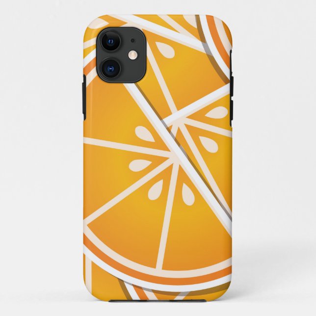 Capa Para iPhone 11 Bordas de laranja fungo (Verso)