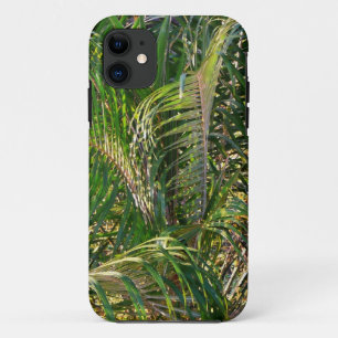 Capa Para iPhone 11 Bordas Tropicais de Palm Lit Sunset
