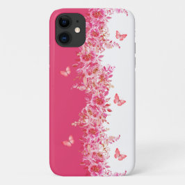 Capa Para iPhone 11 Botanical Pink Phone Case