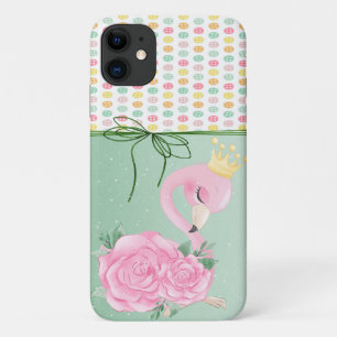 Capa Para iPhone 11 Botões Coloridos, Baby Flamingo