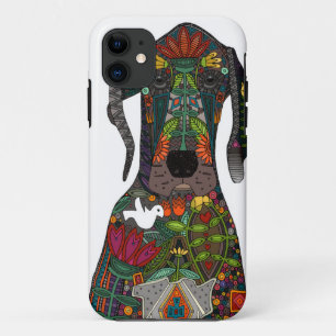 Capa Para iPhone 11 Branco do amor de great dane
