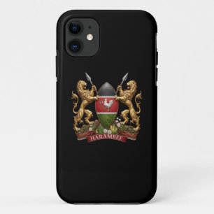 Capa Para iPhone 11 Brasão de armas do Quênia símbolo emblema bandeira