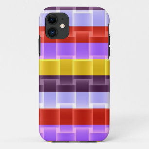 Capa Para iPhone 11 Bright arco-íris strips moderna design 2