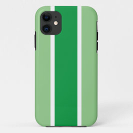 Capa Para iPhone 11 Brilhante Duas Tiras de Corda Branca Verde
