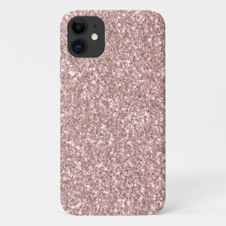 Capa Para iPhone 11 Brilho Brilhante Cinza Rosa