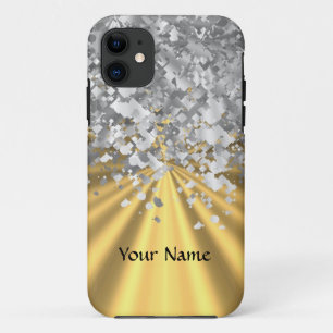 Capa Para iPhone 11 Brilho do ouro e do falso