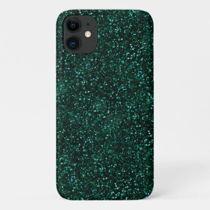 Capa Para iPhone 11 Brilho escuro do verde azul de turquesa