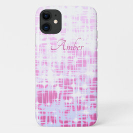 Capa Para iPhone 11 Brilho Gradiente Rosa Elegante Personalizado
