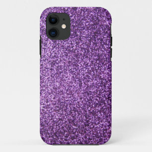 Capa Para iPhone 11 Brilho roxo do falso