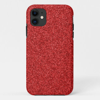 Capa Para iPhone 11 Brilho vermelho Sparkling